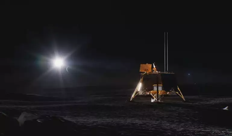 A private lunar spacecraft has just captured a breathtaking view of Earth