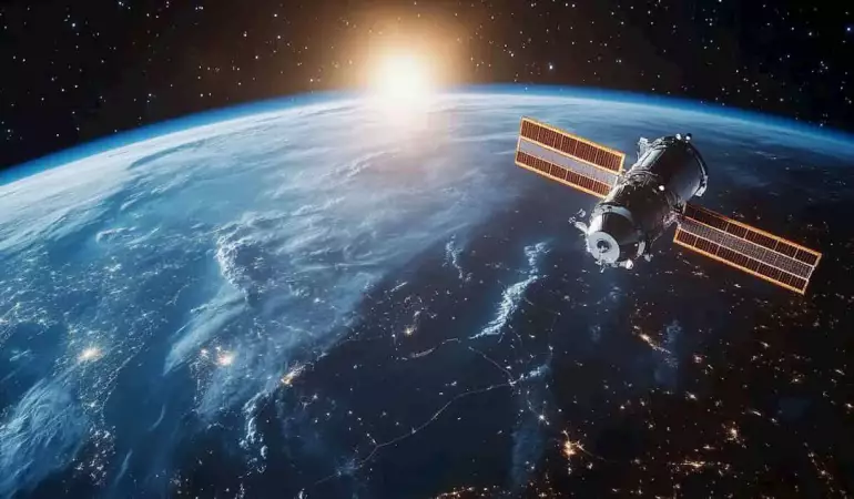 Historic event: out-of-area satellite video call made from a regular phone